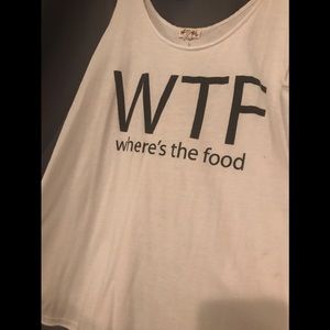 Women’s crop top WTF shirt